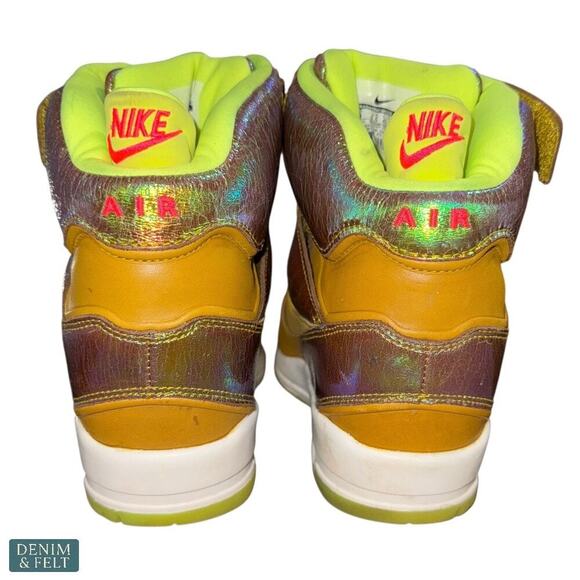 Nike Air Revolution Sky Hi QS World Cup Gold Trophy Pack Iridescent Sz 9 Rare - Picture 12 of 14